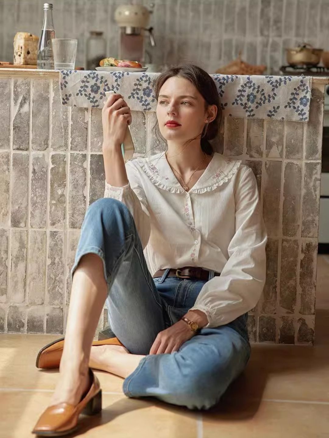 Classic Embroidered Top