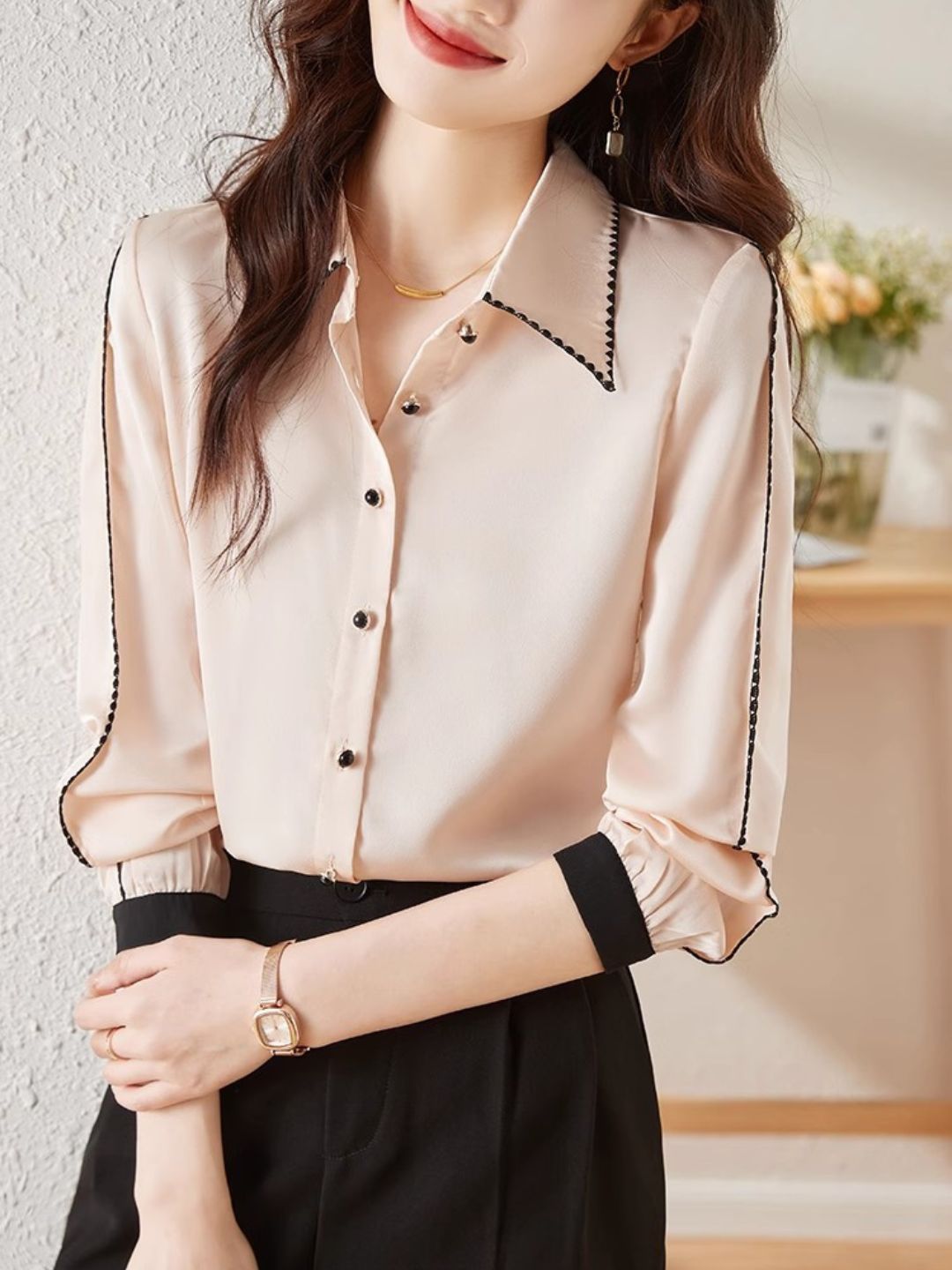 Gentle Commuting Chiffon Shirt