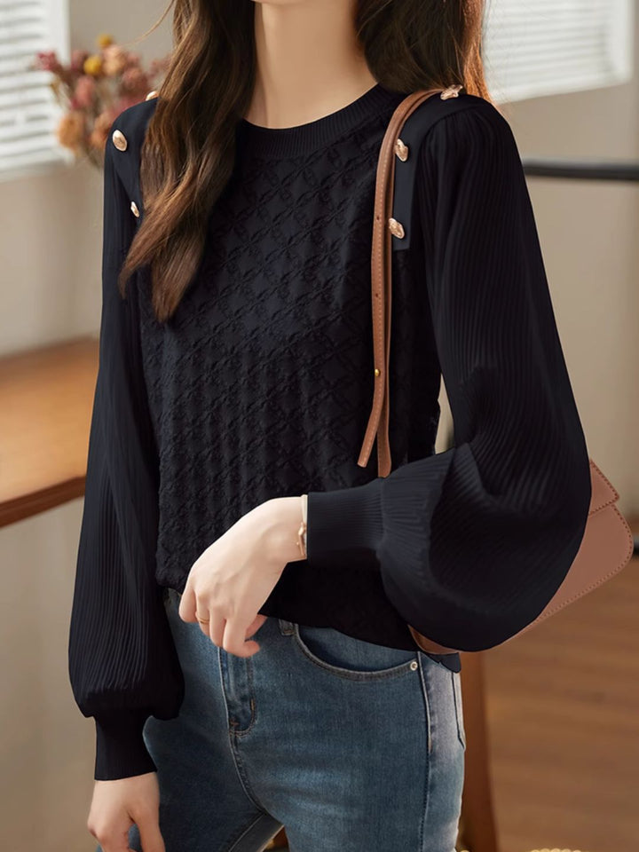 Loose Chiffon Shirt - White