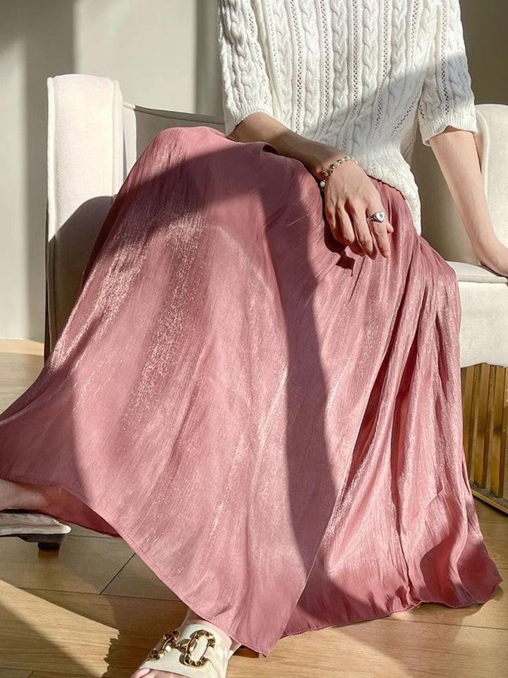 Temperament Mesh Skirt - White