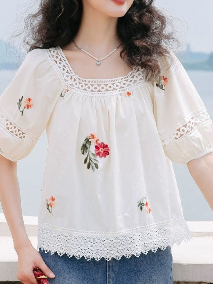 One Shoulder Loose Short Sleeve