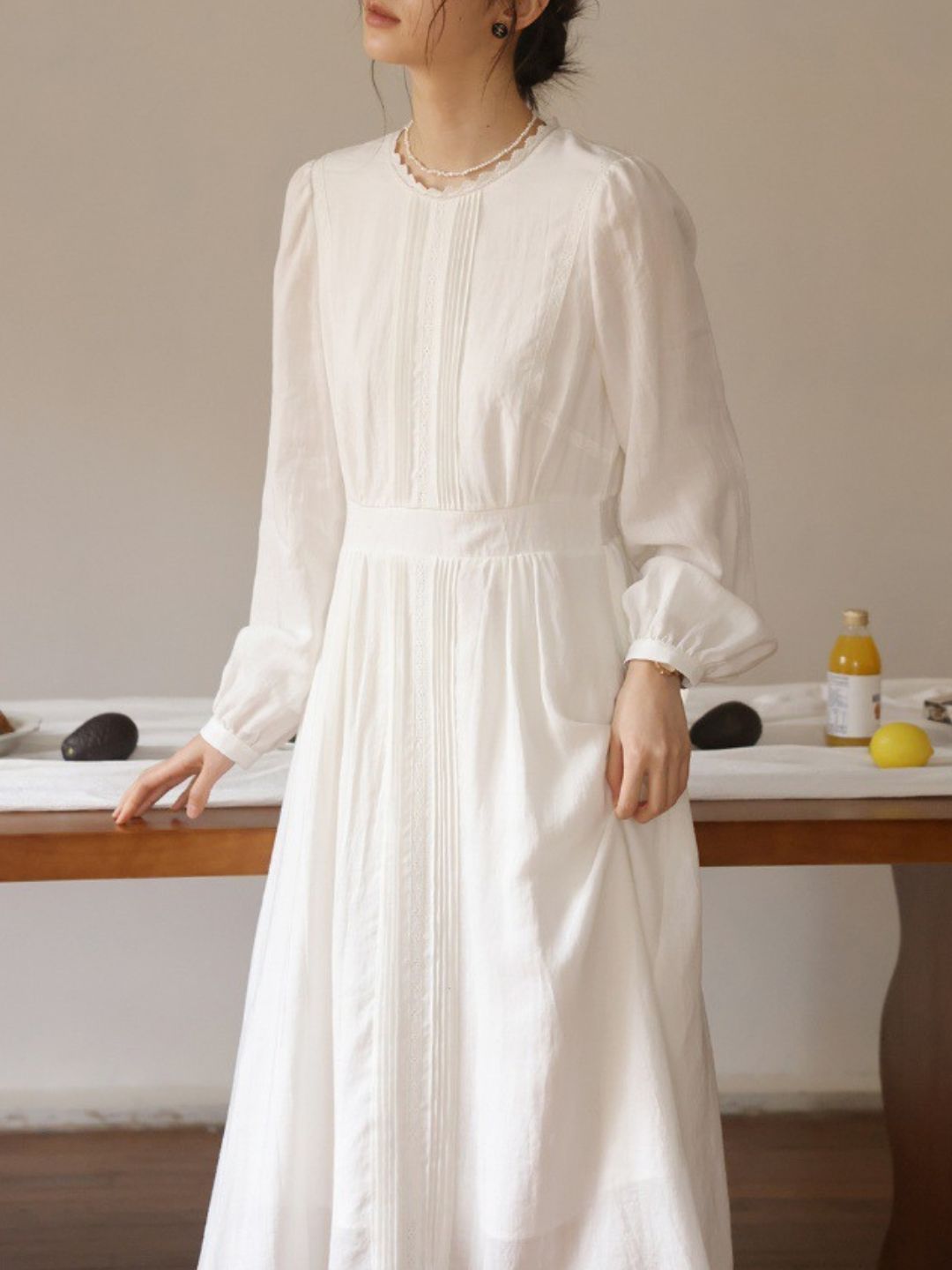 Vintage Lantern Sleeve Dress