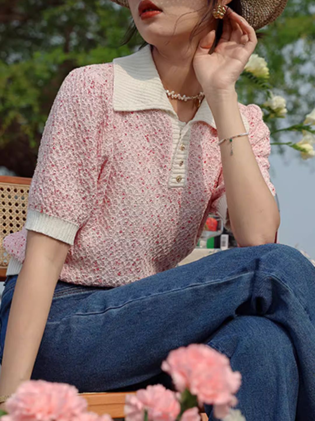 POLO Collar  Short Sleeves