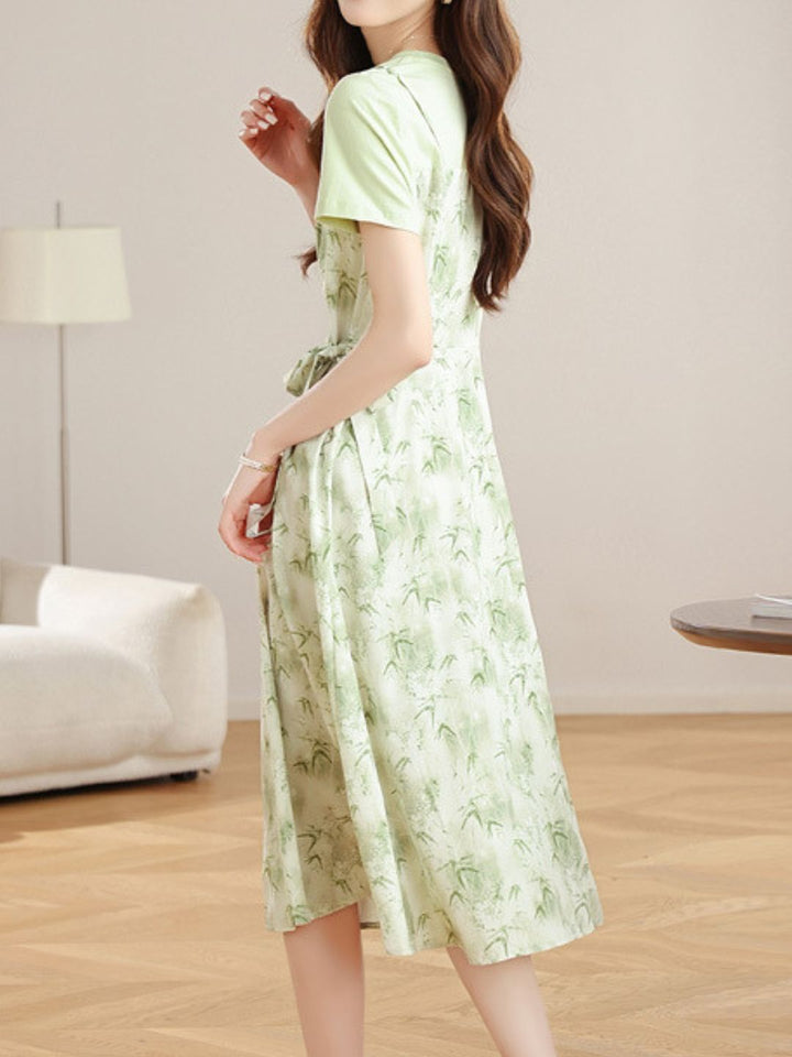 Mint Green Floral Dress