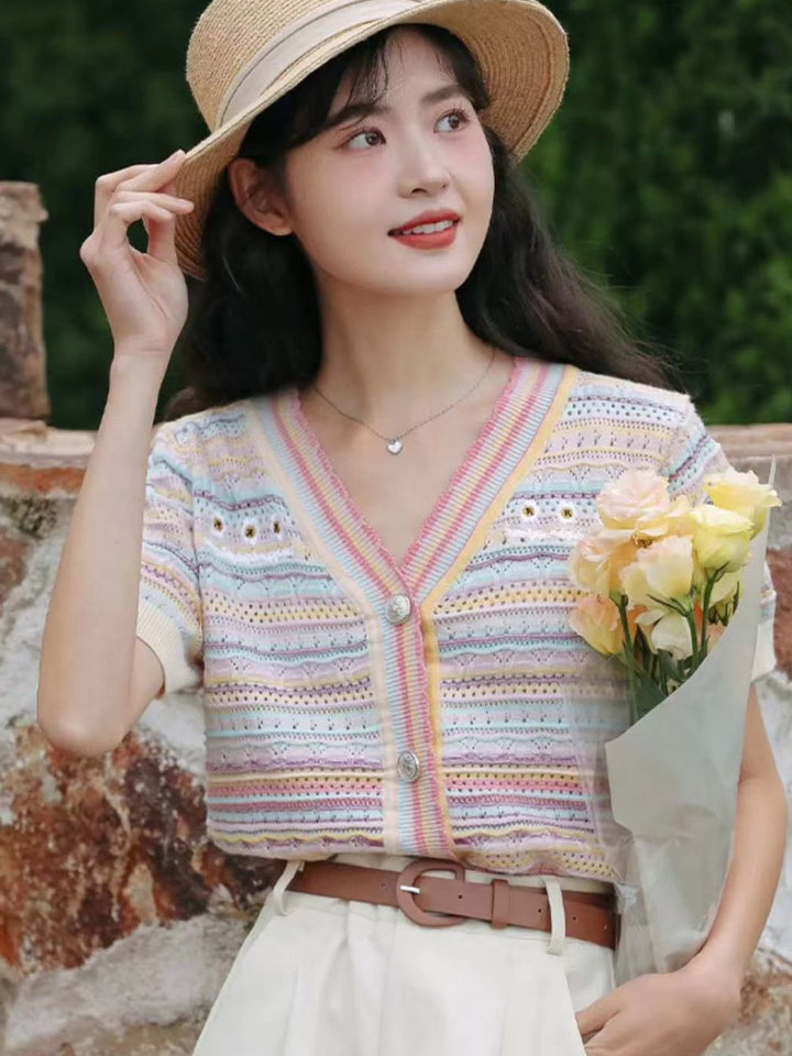 Colorblock Thin Short Sleeve