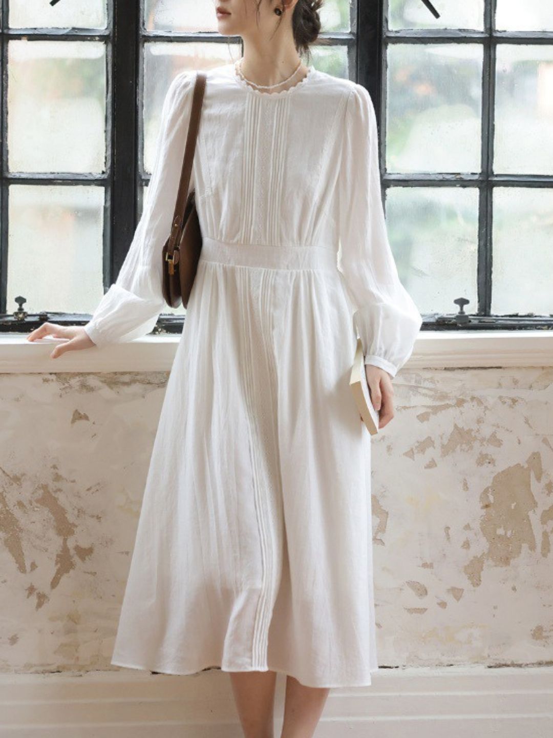 Vintage Lantern Sleeve Dress