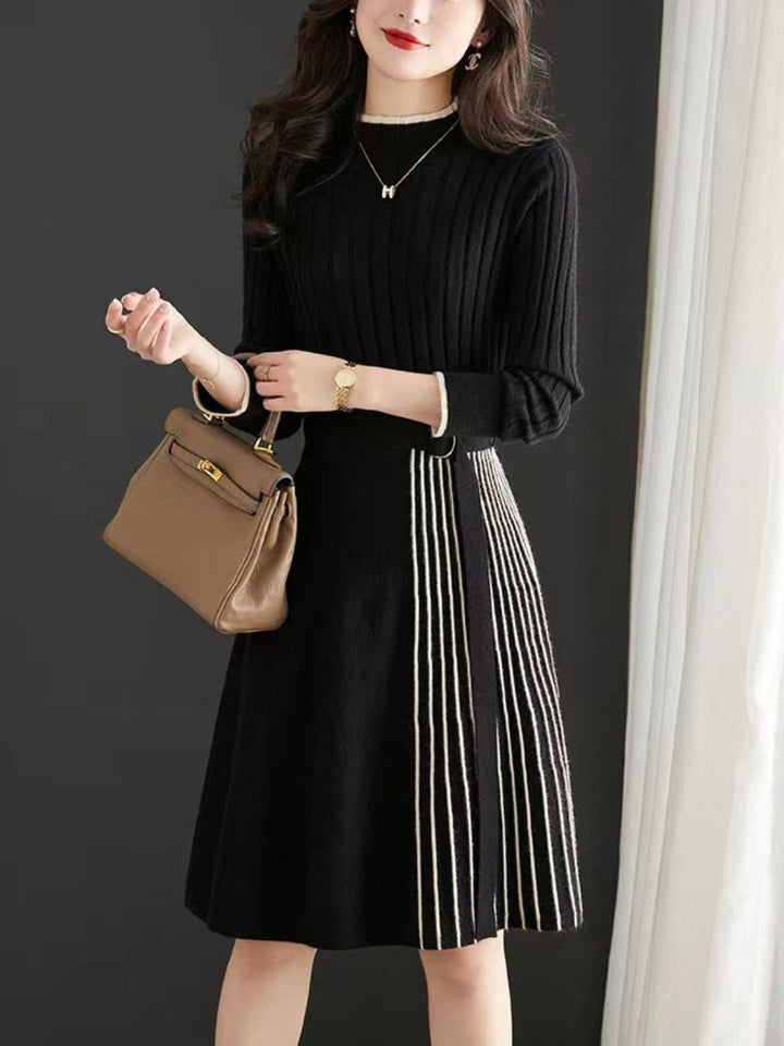 Knitted Pleated Dress