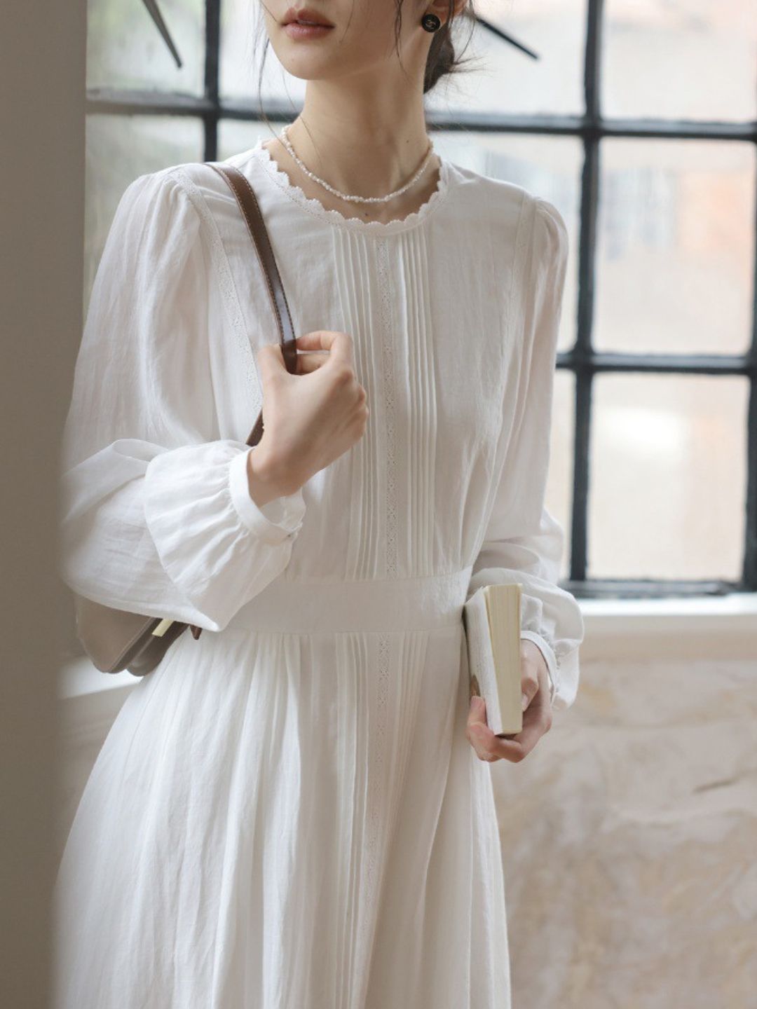 Vintage Lantern Sleeve Dress