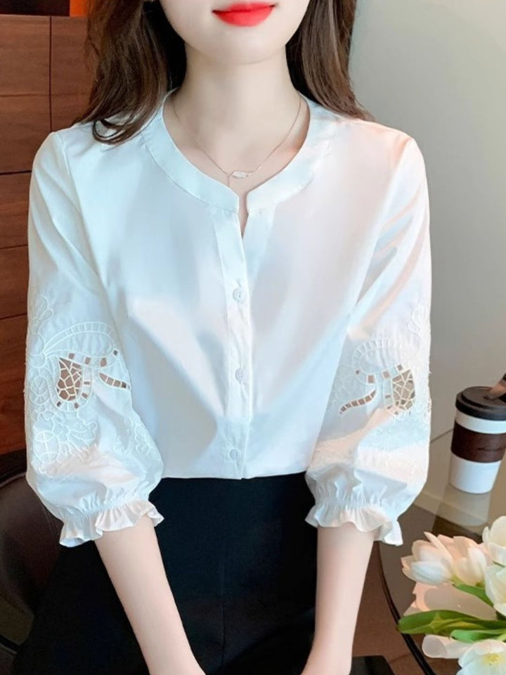 Chiffon Puff Sleeve Top