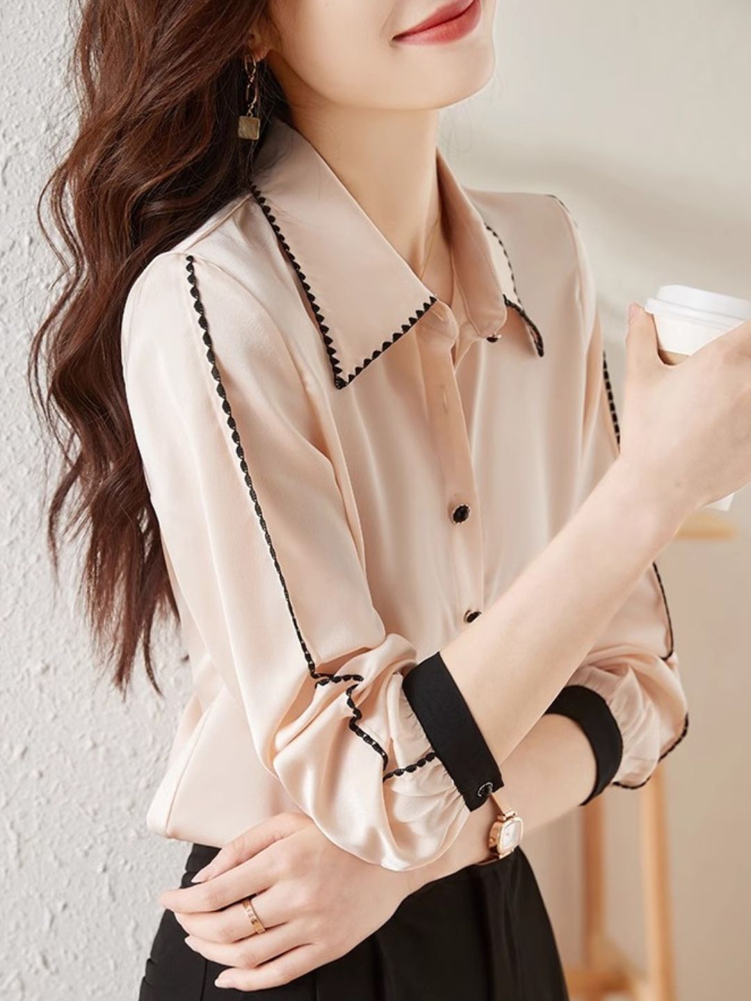 Gentle Commuting Chiffon Shirt