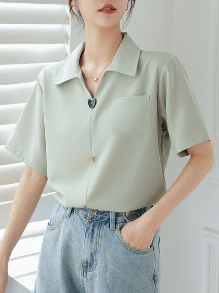 V-Neck Short-Sleeved Shirt