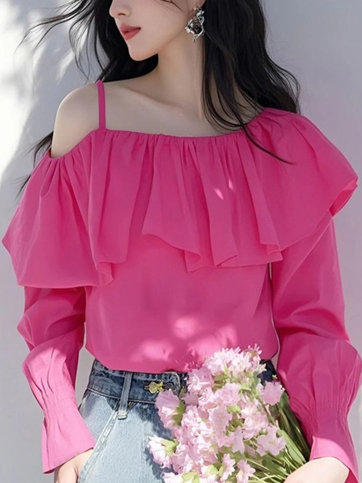 Ruffled Off-The-Shoulder Top