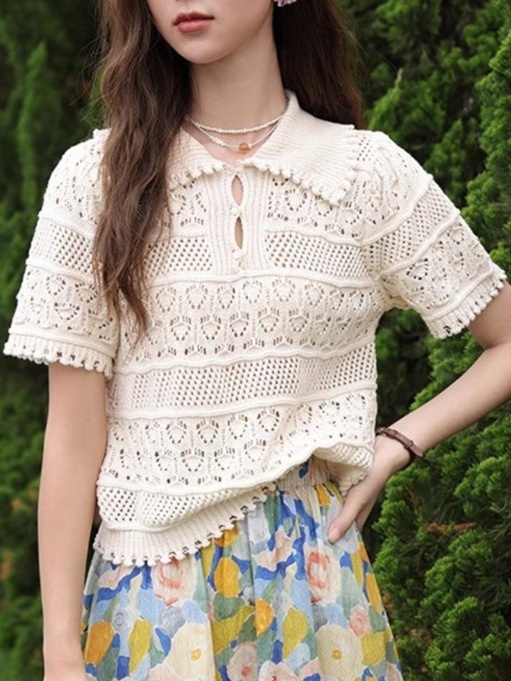 Hollow Knitted Sweater