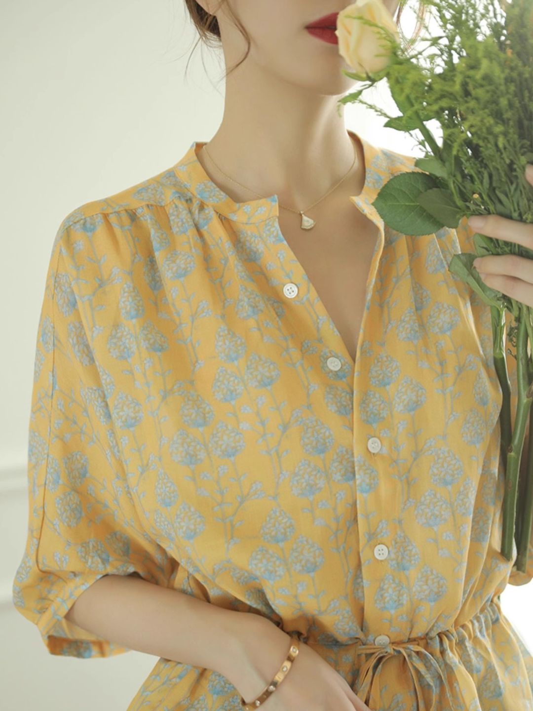 Drawstring Waist Shirt