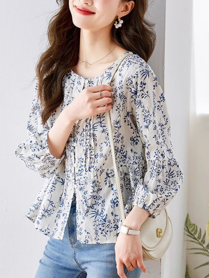 Printed Chic Shirt Top
