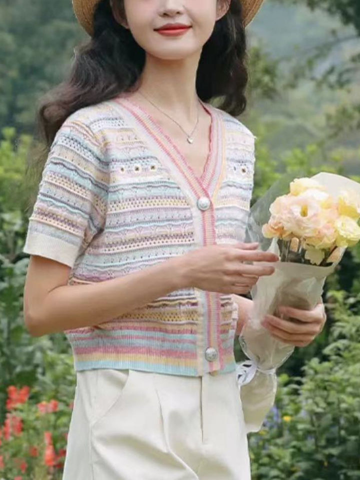 Colorblock Thin Short Sleeve