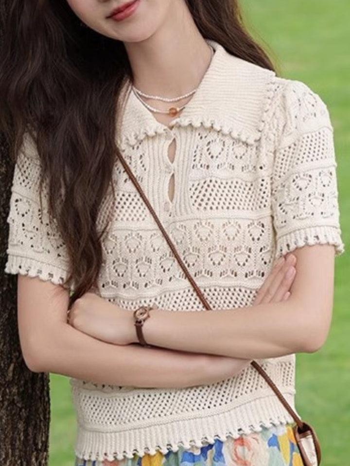 Hollow Knitted Sweater