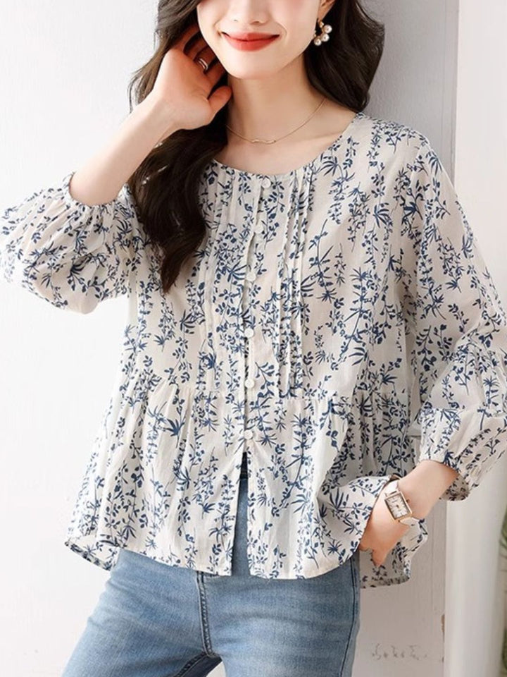 Printed Chic Shirt Top