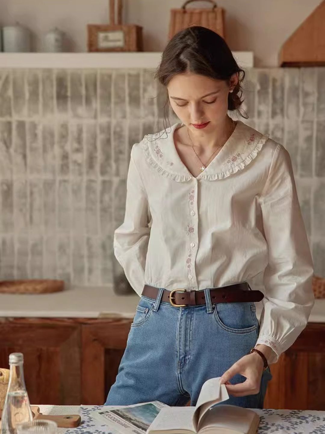 Classic Embroidered Top