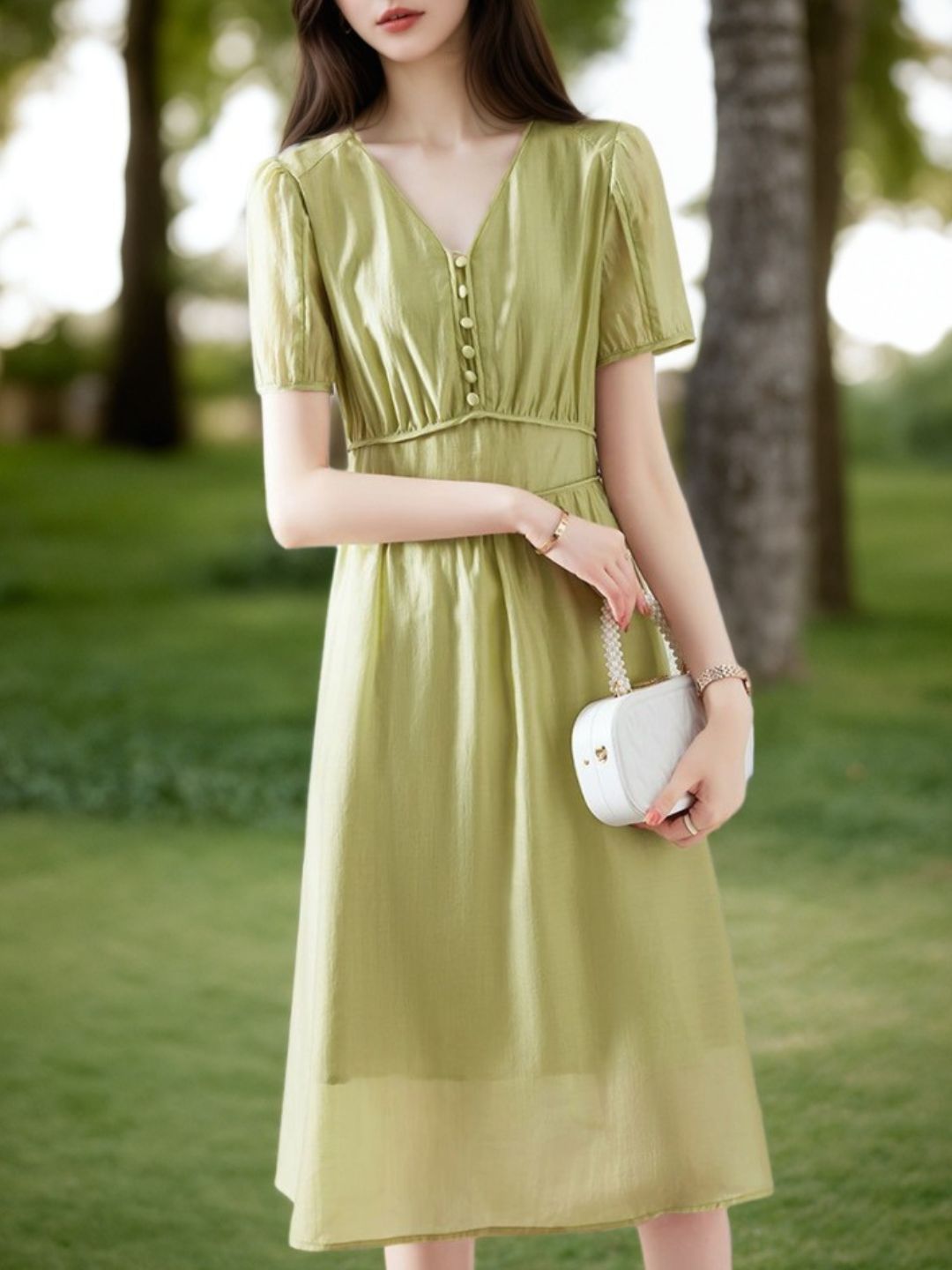 Elegant Forest Style Dress