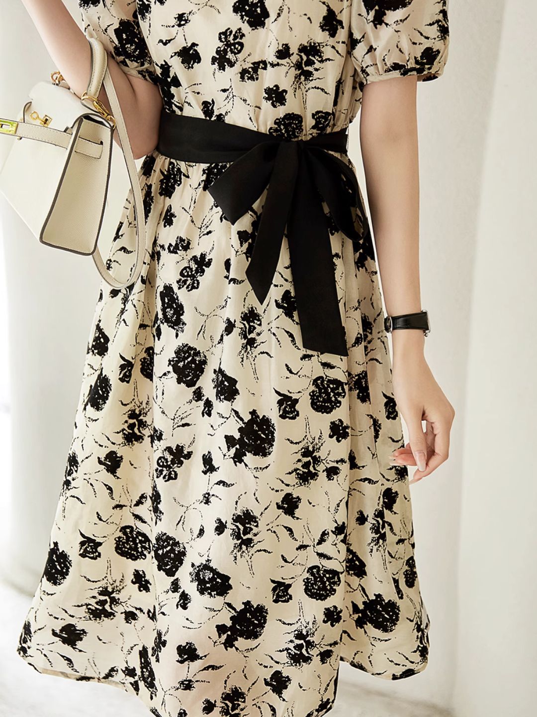 Wild Rose Print  Dress