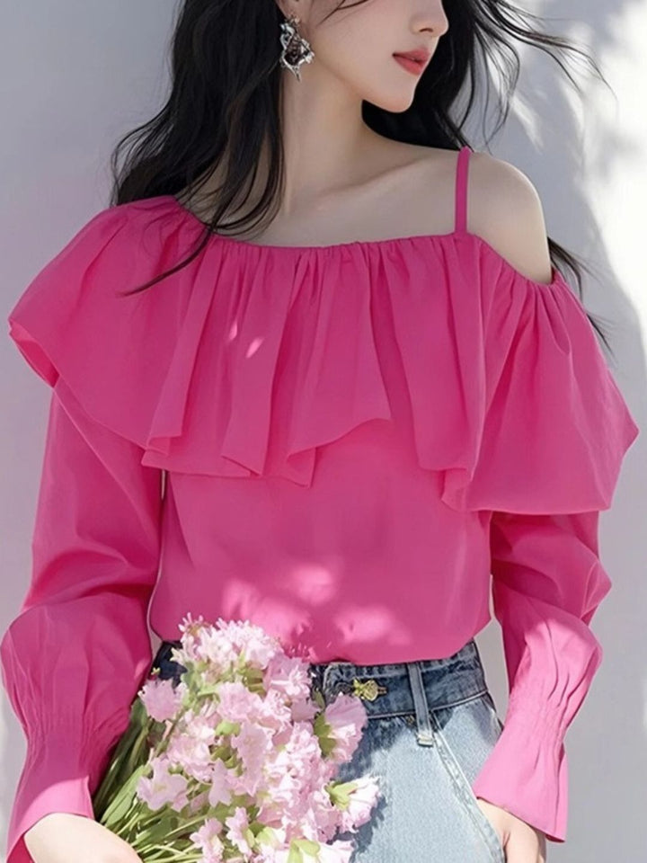 Ruffled Off-The-Shoulder Top