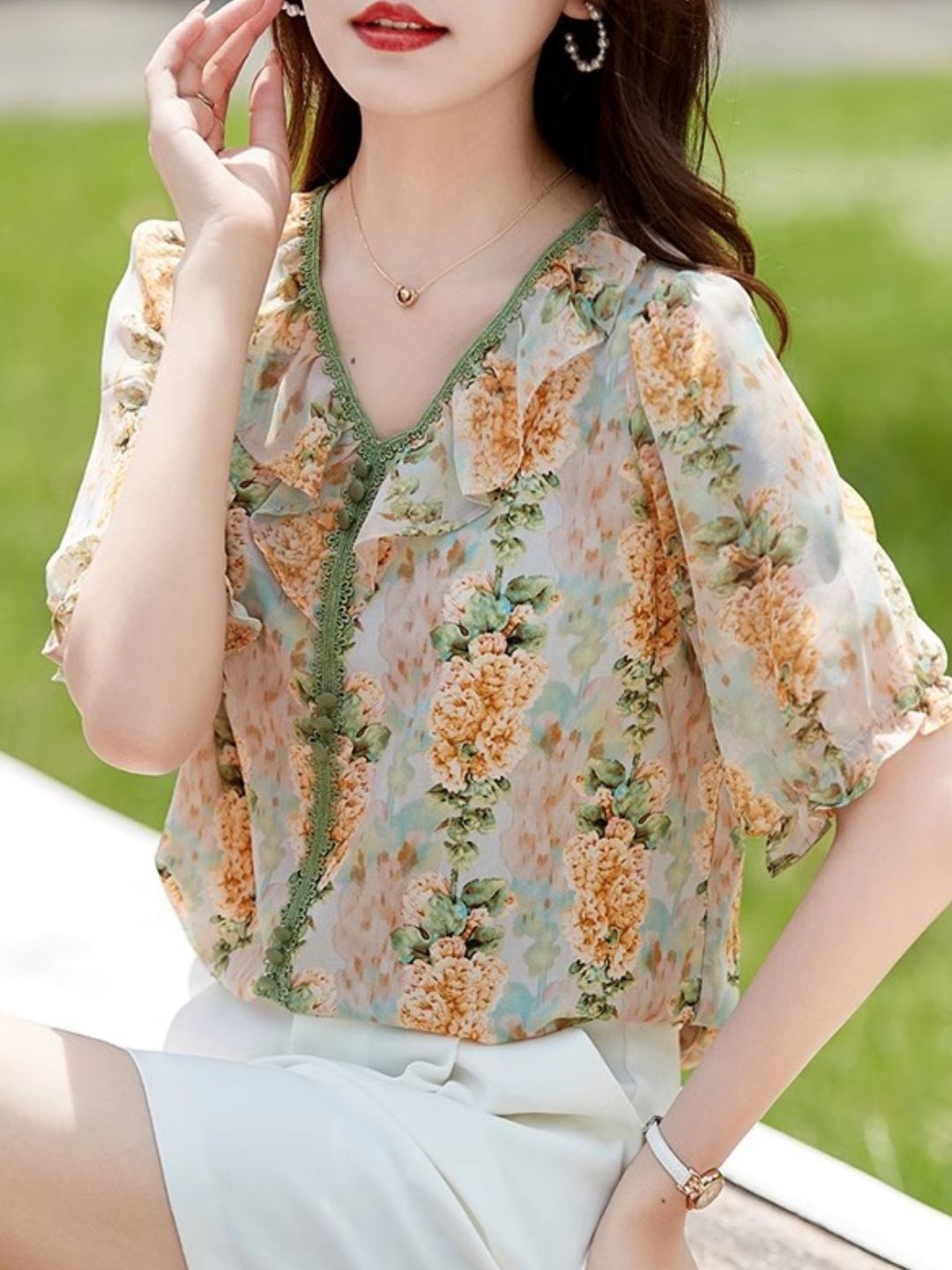 Loose Printed Temperament T-shirt