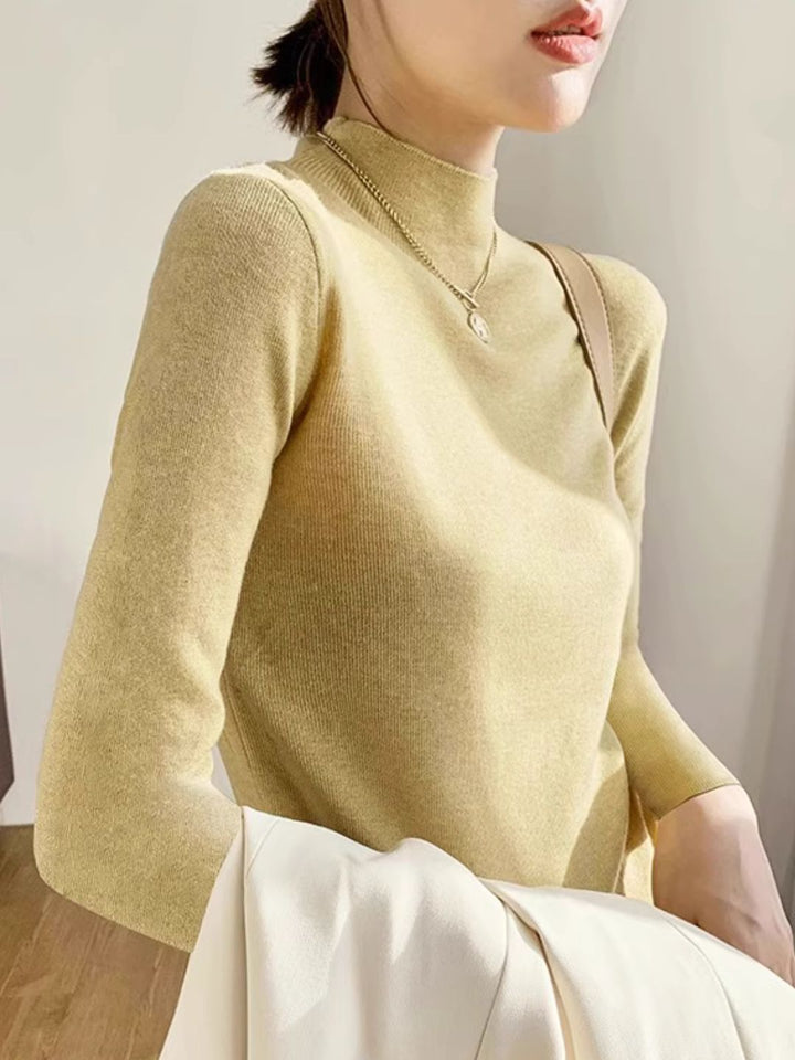Classic Solid Color Sweater
