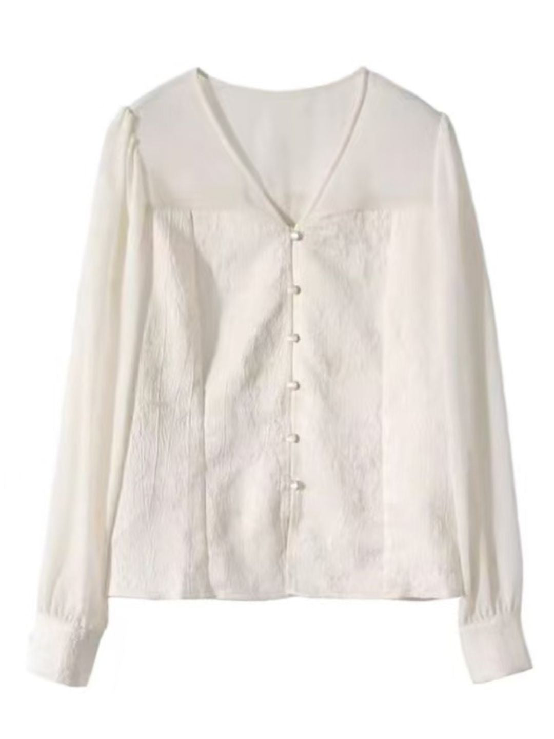 Embroidered V-Neck Shirt