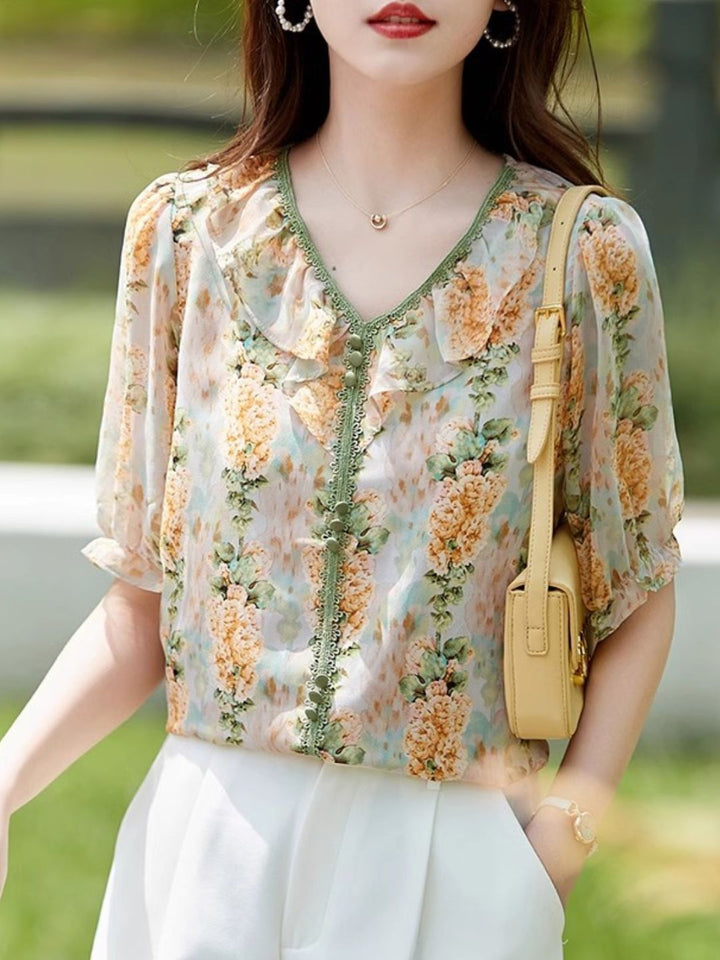 Loose Printed Temperament T-shirt