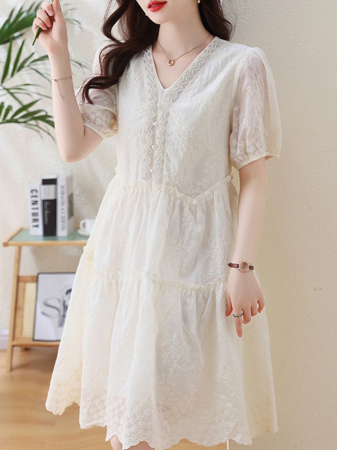 Elegant Embroidered Dress