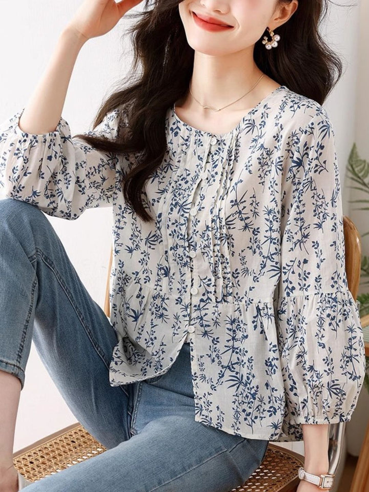 Printed Chic Shirt Top