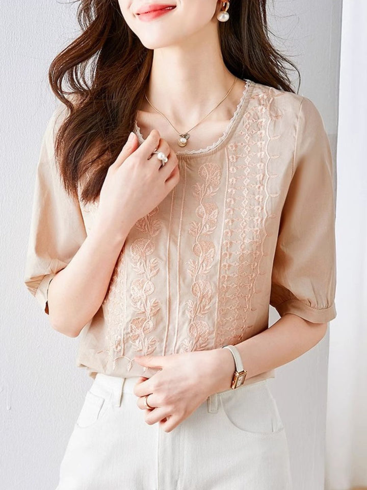 Temperament Embroidered Top