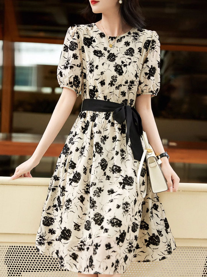 Wild Rose Print  Dress