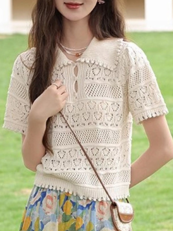 Hollow Knitted Sweater