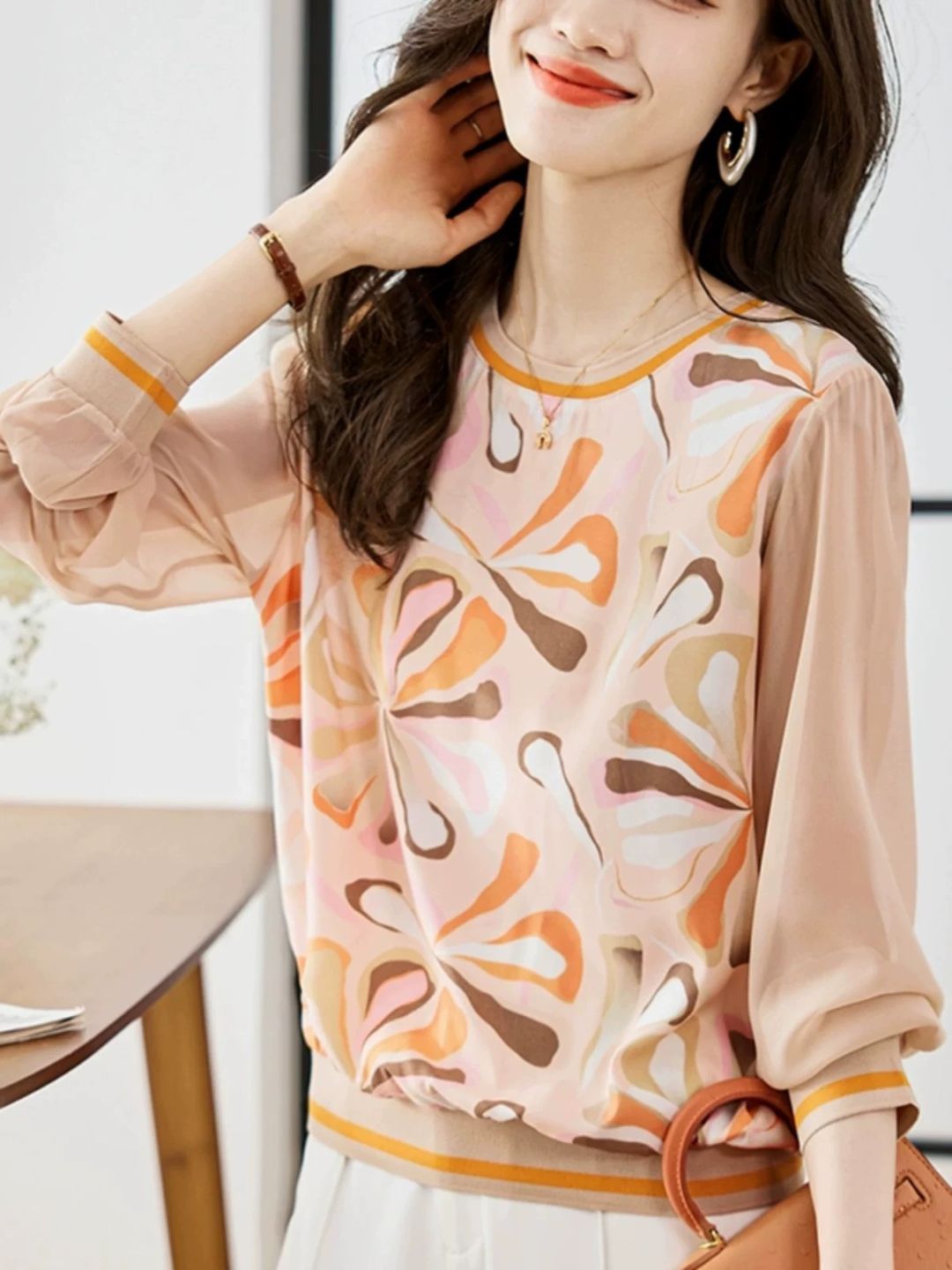 Loose Fashion Printed Top