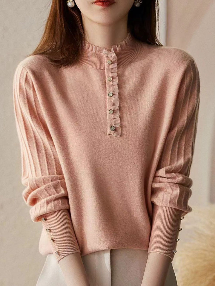 Retro Auricular Knitted Sweater