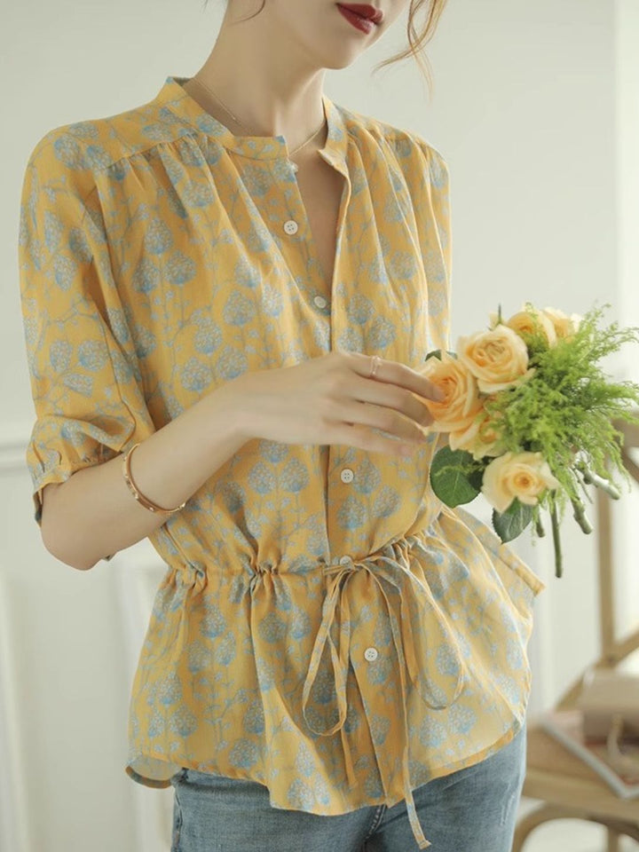 Drawstring Waist Shirt