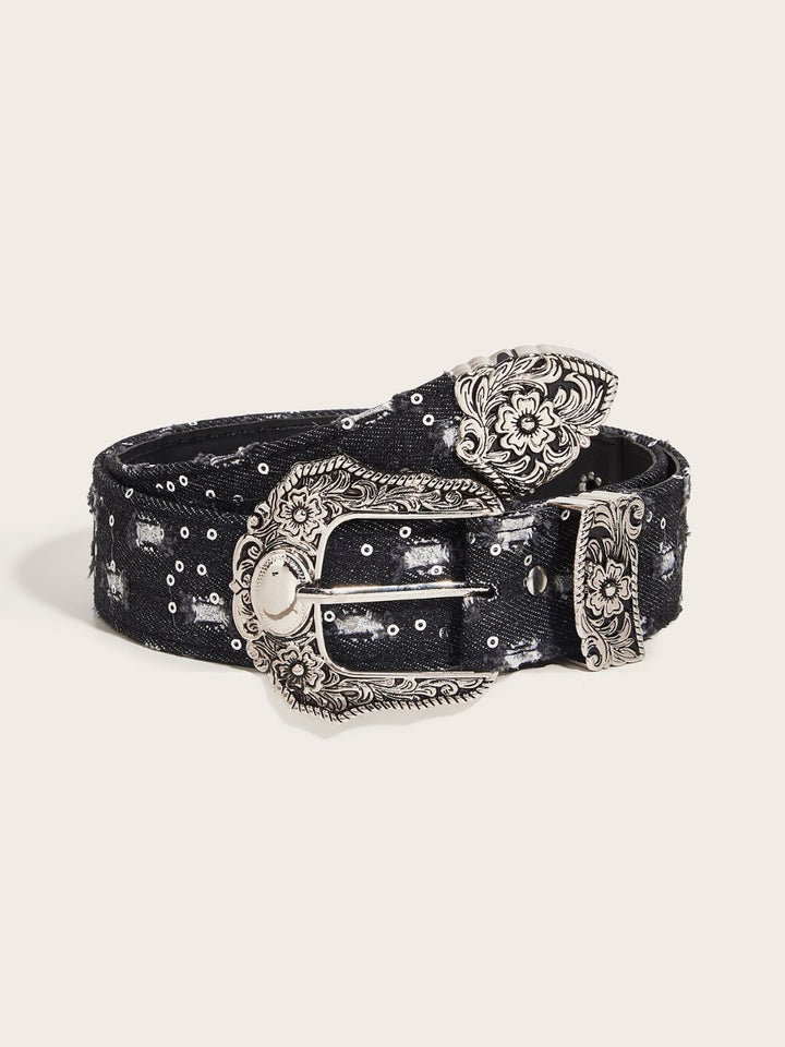 FLORAL WESTERN BELT