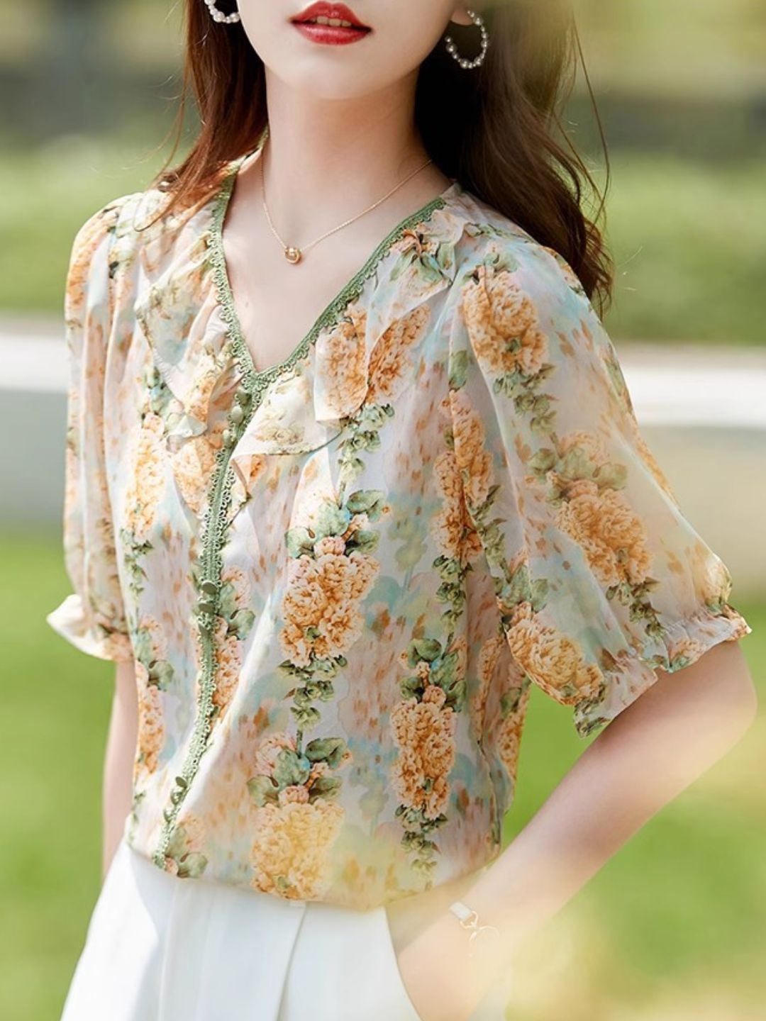 Loose Printed Temperament T-shirt