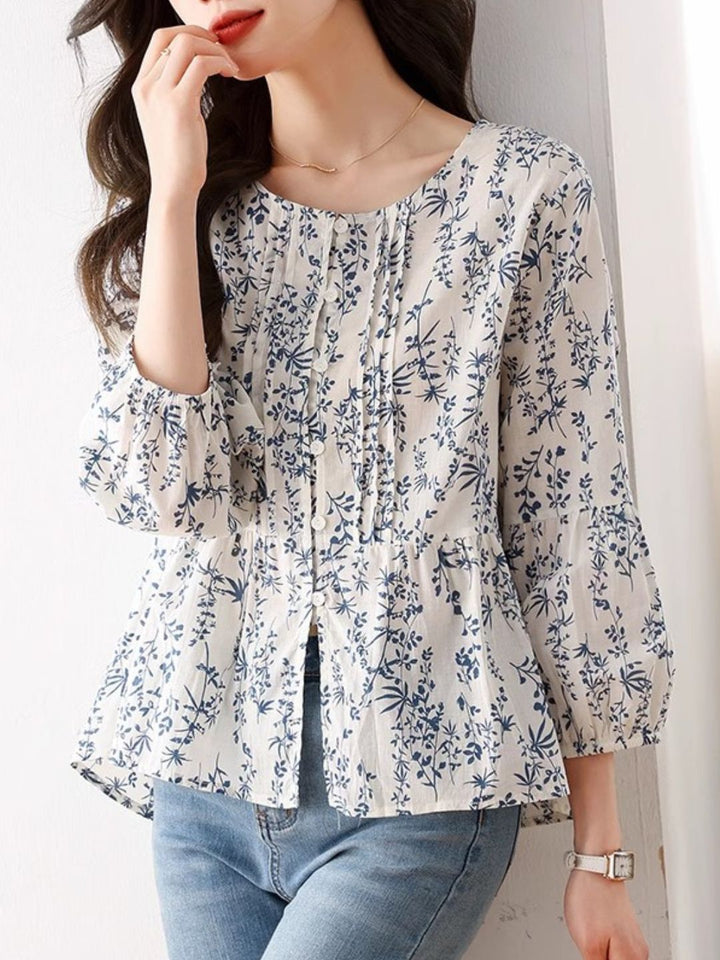 Printed Chic Shirt Top