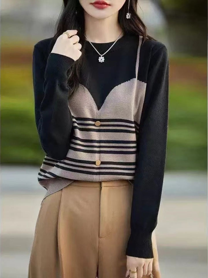 Striped Crew Neck Sweater