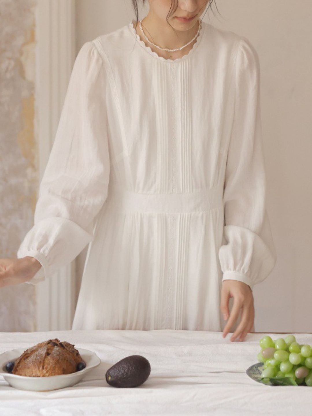 Vintage Lantern Sleeve Dress