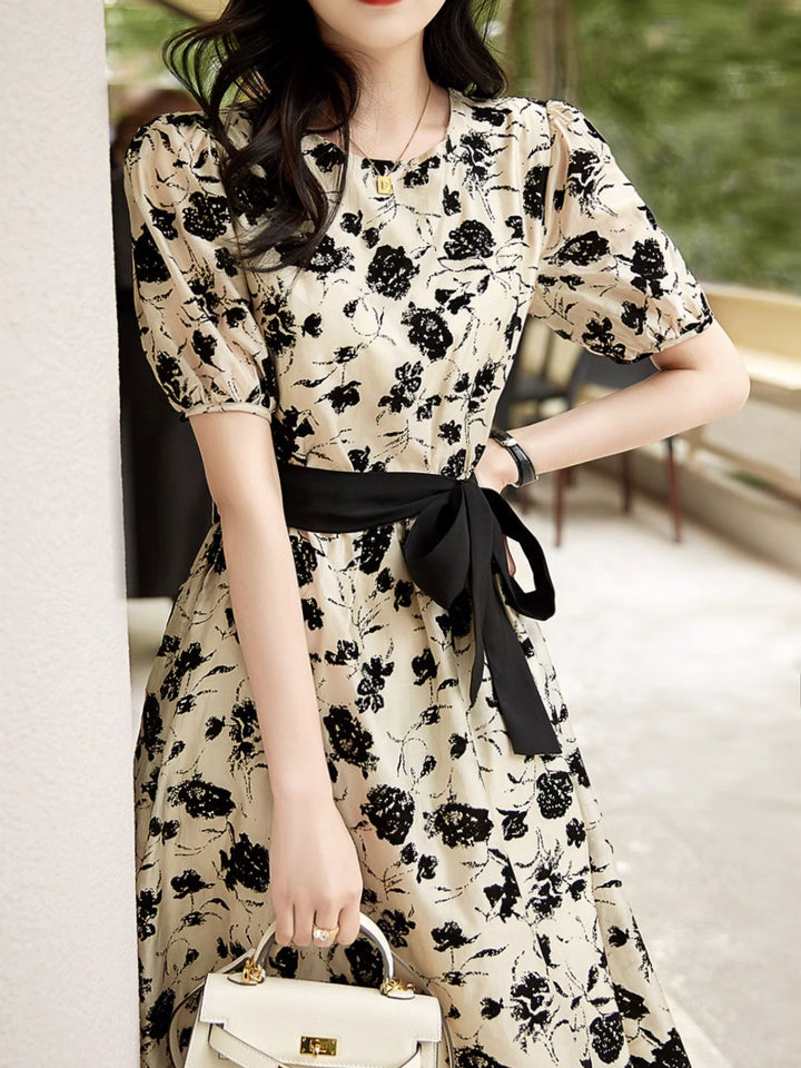 Wild Rose Print  Dress