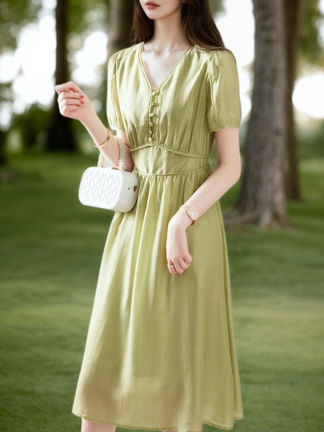 Elegant Forest Style Dress