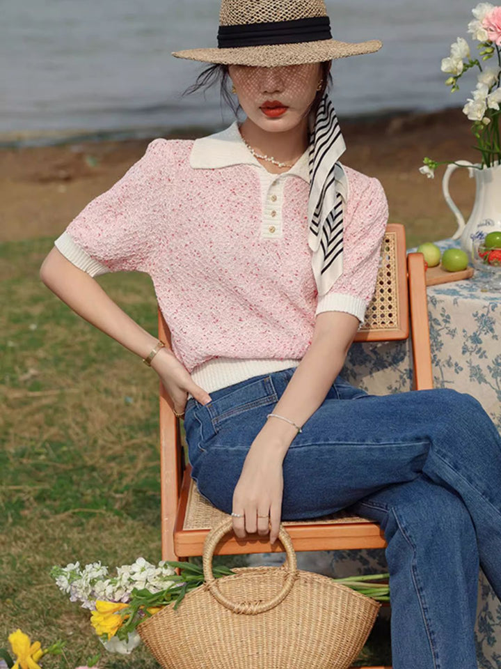 POLO Collar  Short Sleeves