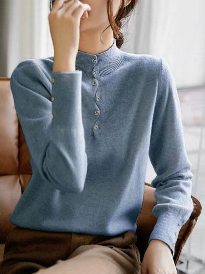 Classic Stylish Mock Neck Top