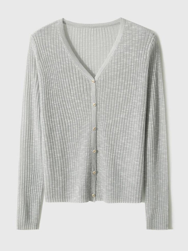 V-Neck Loose Cool Knit Top