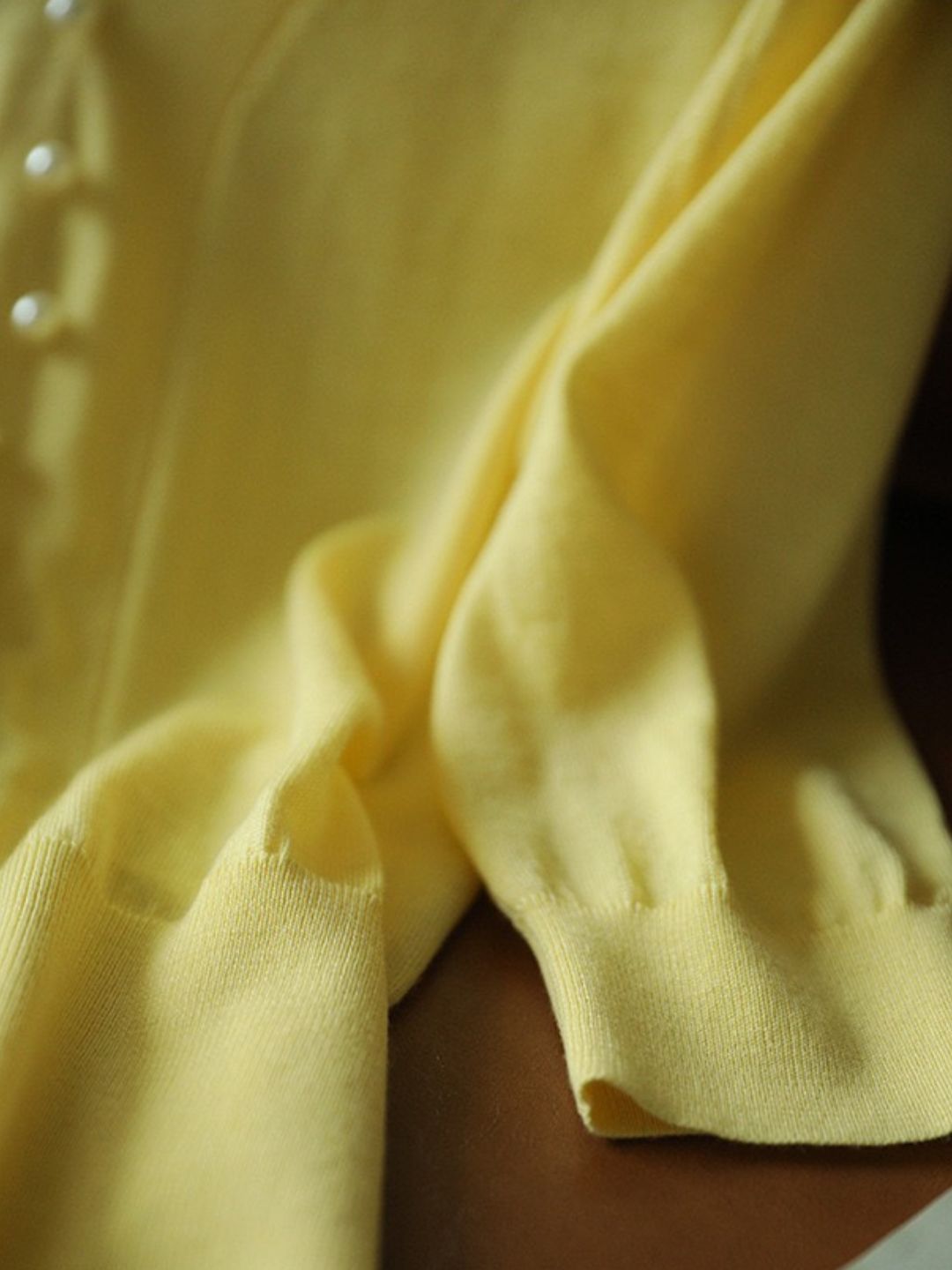 V-neck Sweater Top - Red