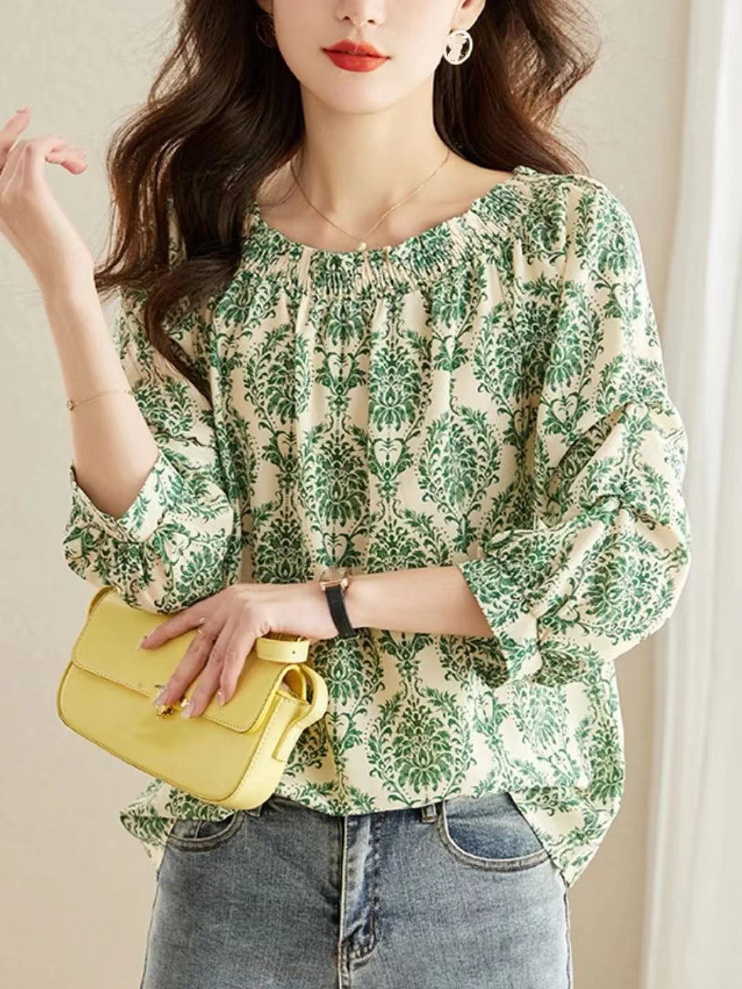 Chiffon Printed Shirt